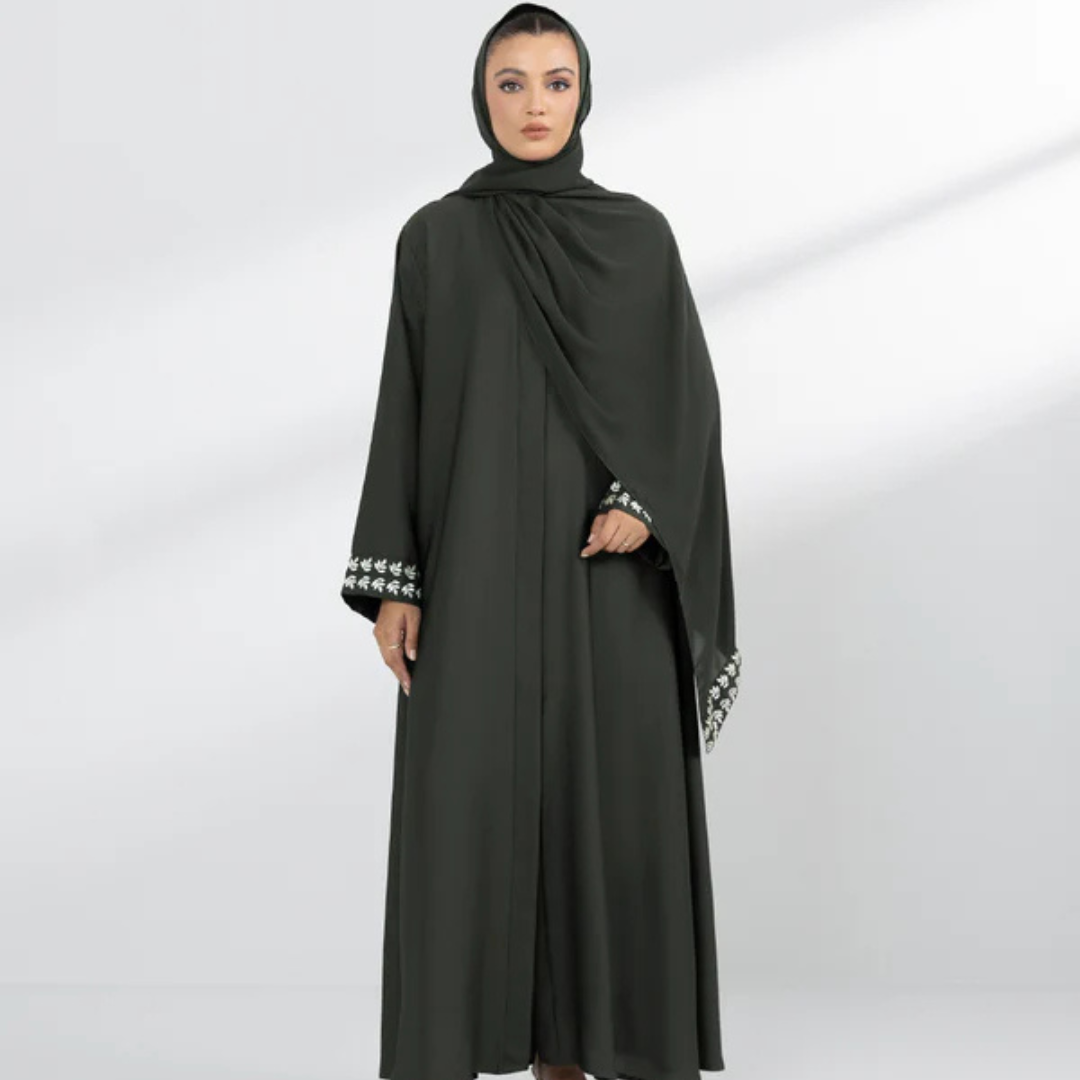 Embroidered Abaya Set 005